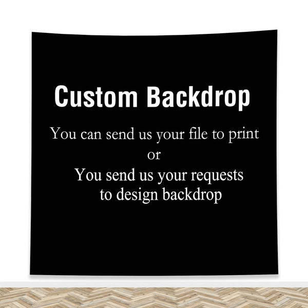 Personalized Photo Backdrop Customize Size Photography Background Send us Picture Or Print Your Own Link