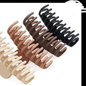 5 Pack Large Claw Clips for hair. Banana clips. Holiday Clips