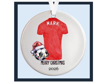Liverpool FC Football Shirt Christmas Bauble: Ceramic Tree Decoration