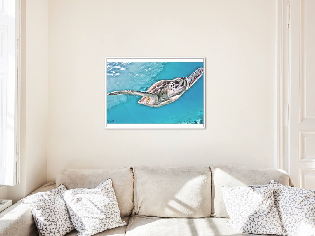 Turtle Watercolor Art Printable Instant Download Turtle Art Etsy