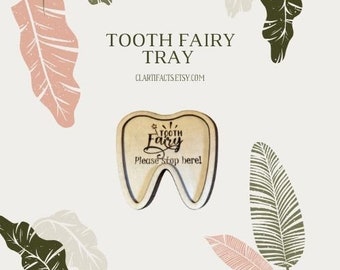 Little wooden Tooth Fairy tray