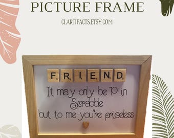 Friend Scrabble Tile Frame