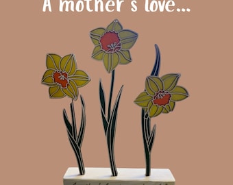 Handmade Wooden Daffodils