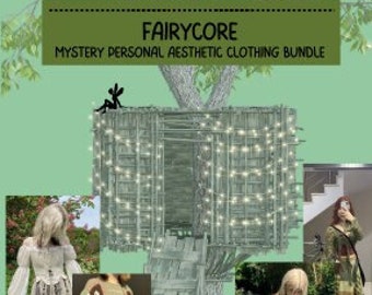 Paquete de ropa vintage de segunda mano de misterio estético Fairycore personalizado