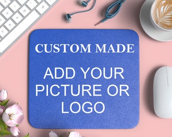 Custom Made Mousepad, Add your picture or logo, or text, personalized mousepad, great gift idea for co-worker, birthday gift, office worker