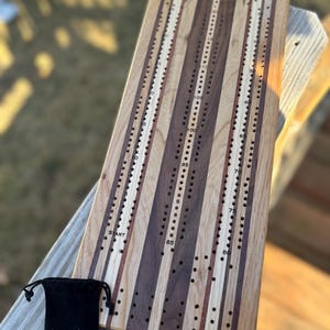 Hand Crafted Hardwood Cribbage Board