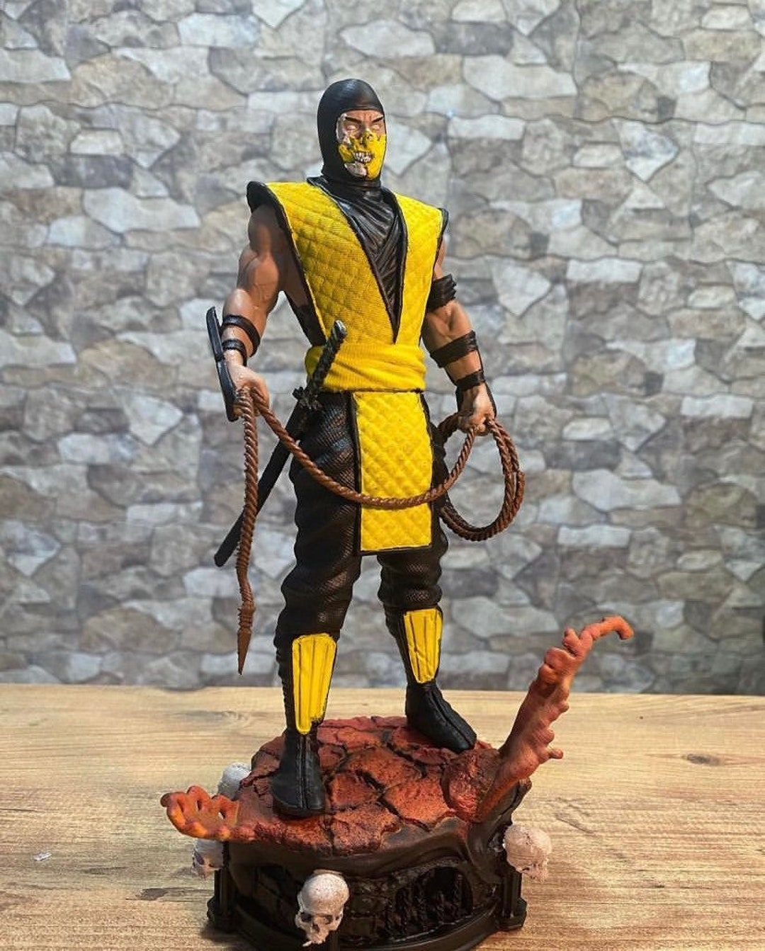 Mortal Kombat Scorpion Hanzo Hasashi Action Figure - Etsy