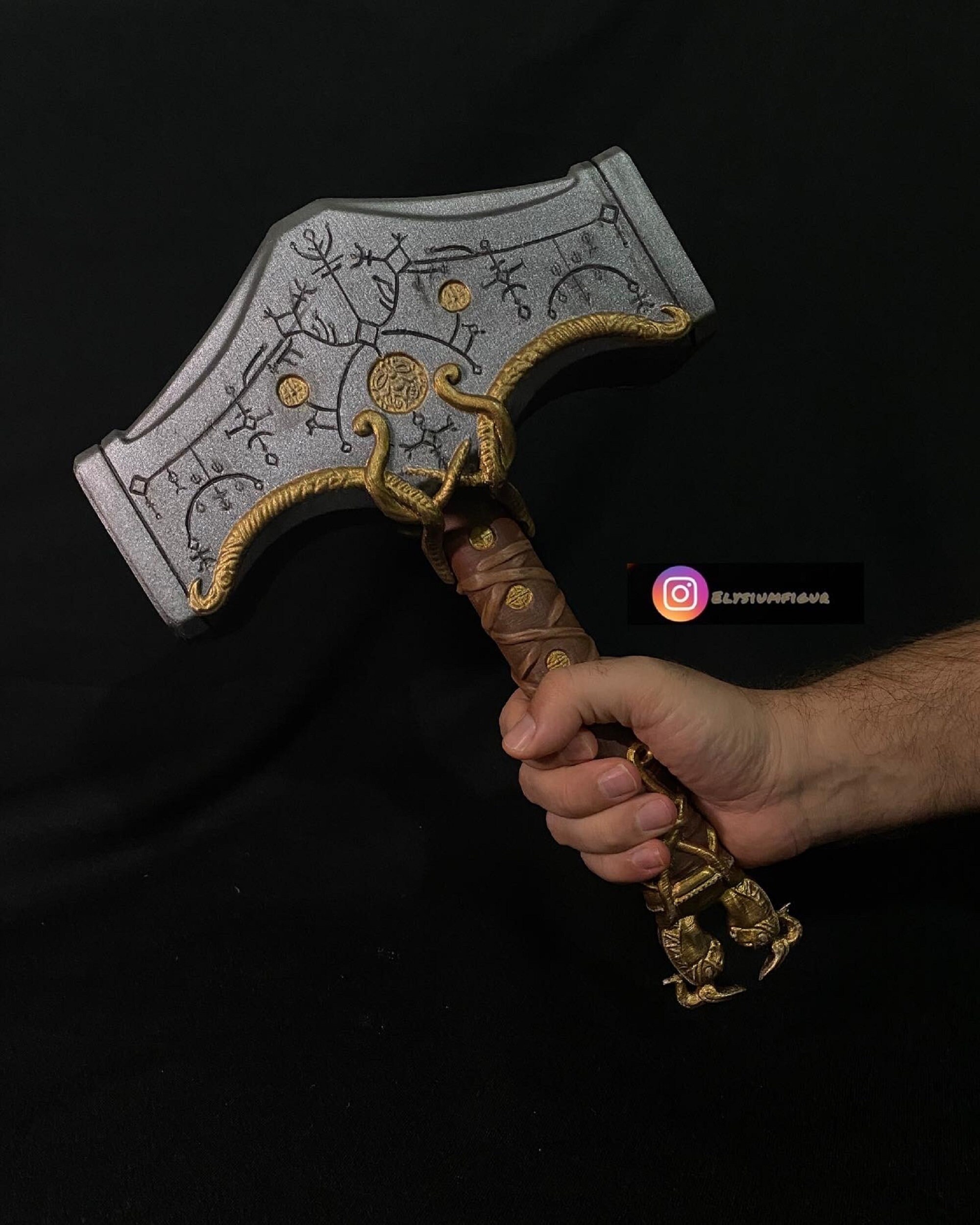 Martelo Thor God Of War Mjolnir Kratos Cosplay