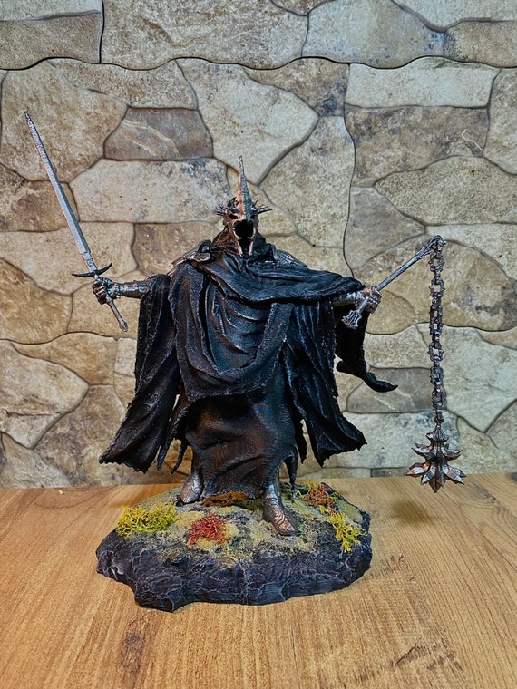 Figura Rey Brujo El Senor de los Anillos Espectro del Anillo Nazgul Rey Brujo de Angmar Etsy Espana