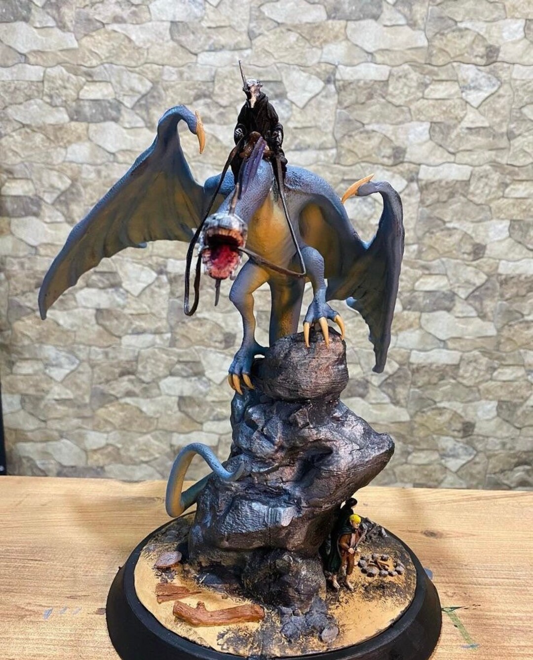 Figurine Witch King On Fellbeast / Le Seigneurs Des Anneaux