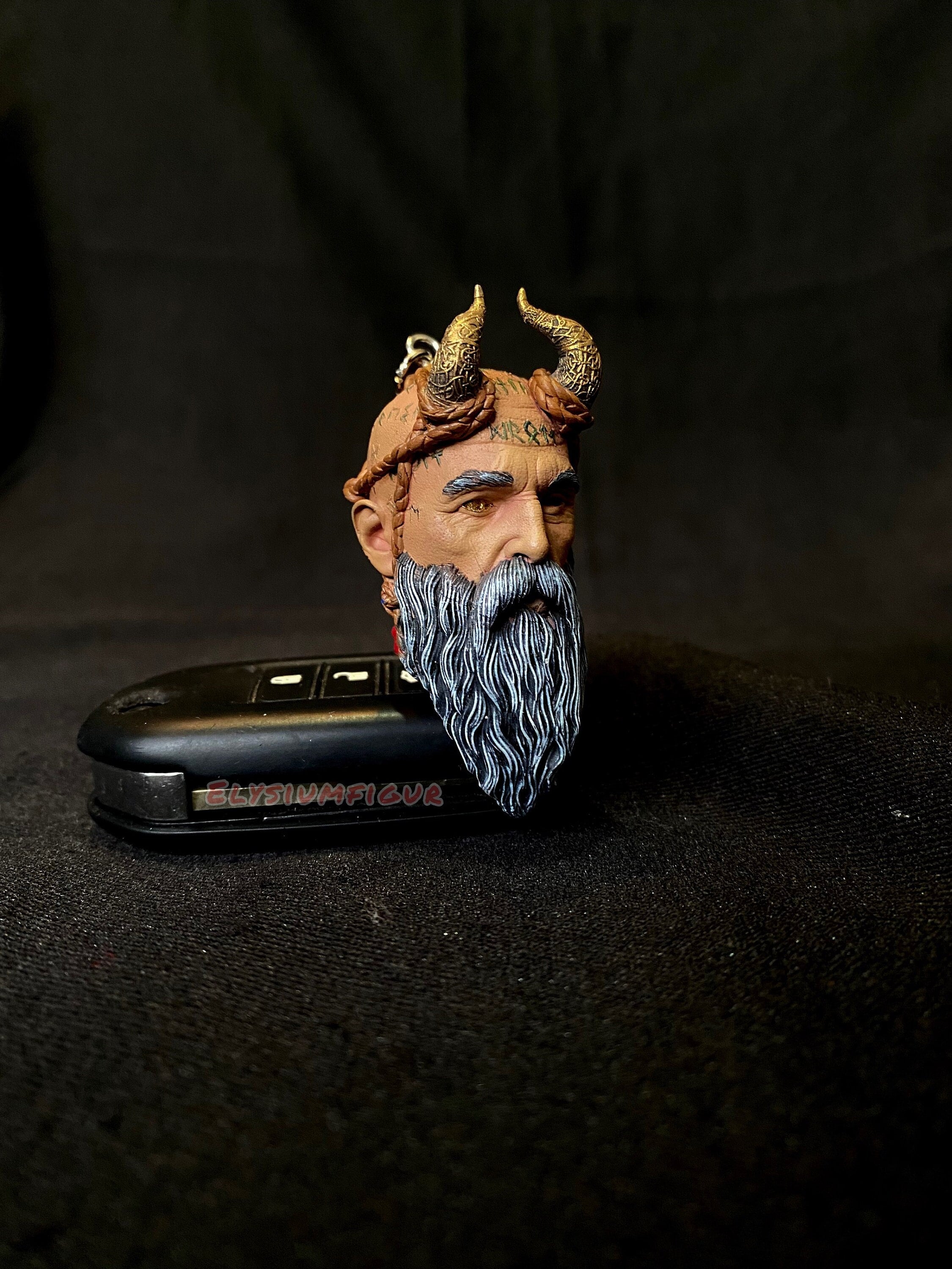 God of War Mimir Mimir Keyring God of War Keychain Etsy Denmark