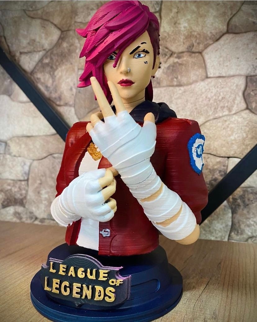 League of Legends LOL VI 6 Chibi Action Figure Figurine Statue Model Desk  Table
