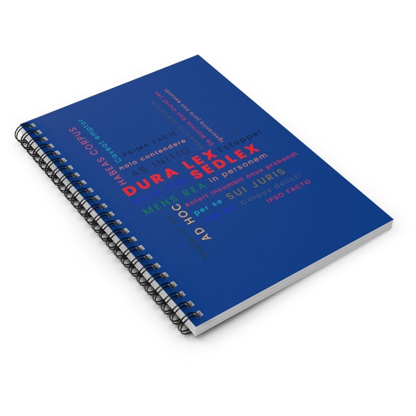 Legal Maxim Spiral Notebook Ruled Line