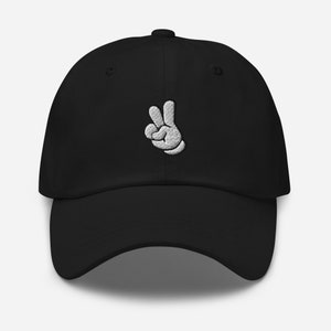 Mickey Peace Sign Disney Hat | Disney Baseball Cap, Mickey Baseball Cap, Disney Hat, Disney World Hat, Disneyland Hat