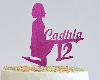 Irish Dancer cake topper, glitter cake topper, Gaelic dancer, Irish dance, Dancer cake topper, Birthday cake topper