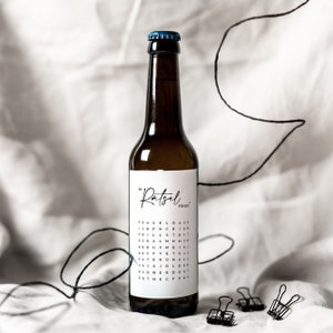 Patentante & Patenonkel-Flaschenetiketten sind auch für Bier geeignet.
