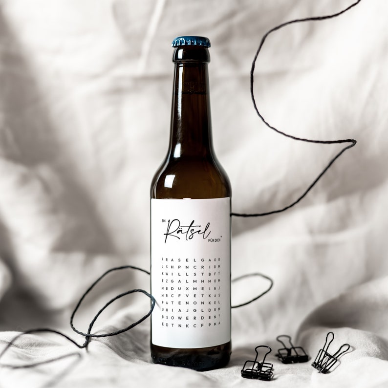Patentante & Patenonkel-Flaschenetiketten sind auch für Bier geeignet.