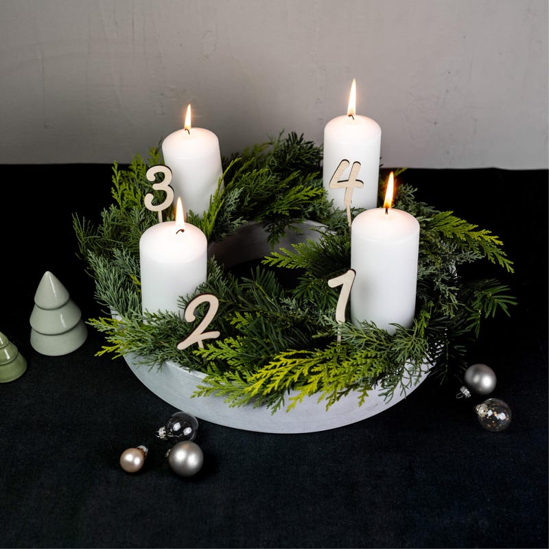 Adventskranzständer holz - Etsy.de