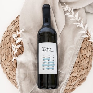 Weinflaschenetiketten für Rose, Weis- & Rotwein.