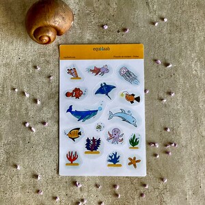 Bullet Journal sticker board: Ocean