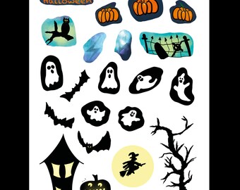 Bullet Journal Sticker Board: Halloween #1