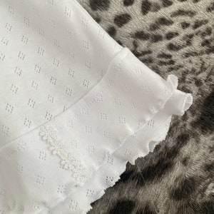 Pointelle rok, frilly rok, zomerrok, strandrok