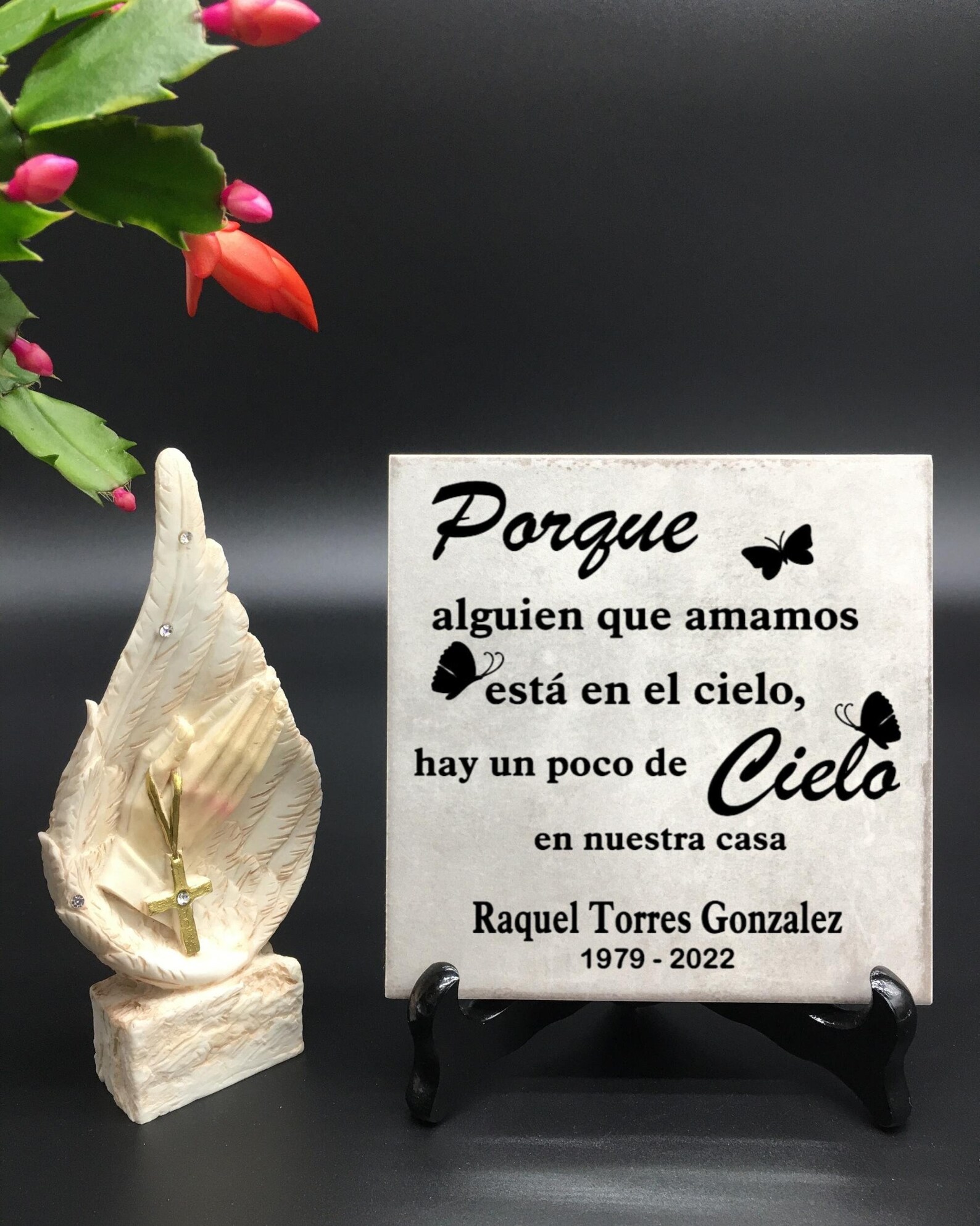 Spanish Memorial Plaque for Loss of Loved One Memorial Gift Etsy