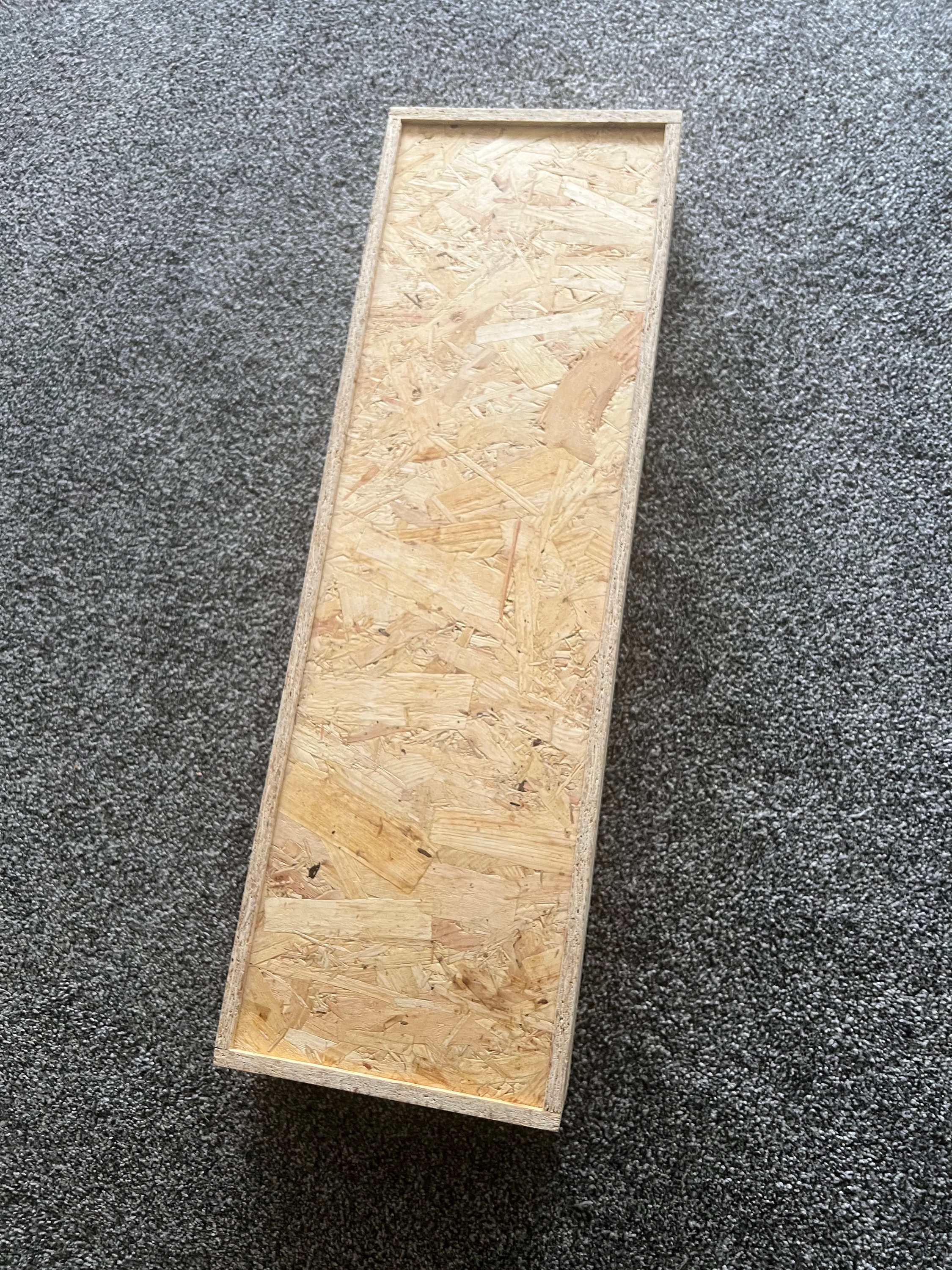 Handmade Wooden Box Custom OSB Oriented Strand Board Box With Sliding ...