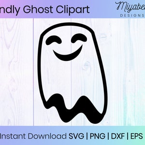 Halloween Ghost SVG, Creepy Cute Little Spirit SVG, svg, png, eps, dxf, Commercial Use, Clipart, Printable, Cricut, Cut Files, Digital File