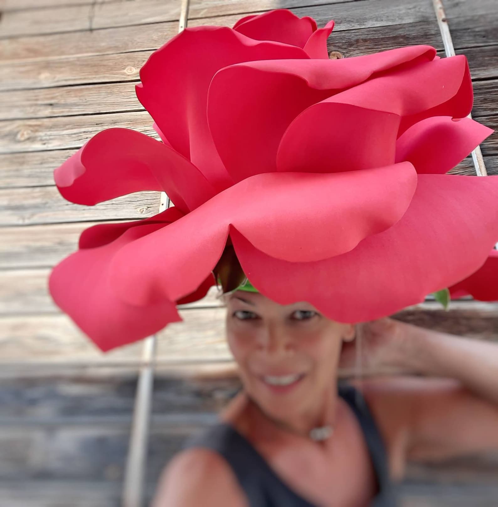 Rose Hat Flowers Hat Hat Flower Costume Party Helloween Party Festival Clothing Big Flowers