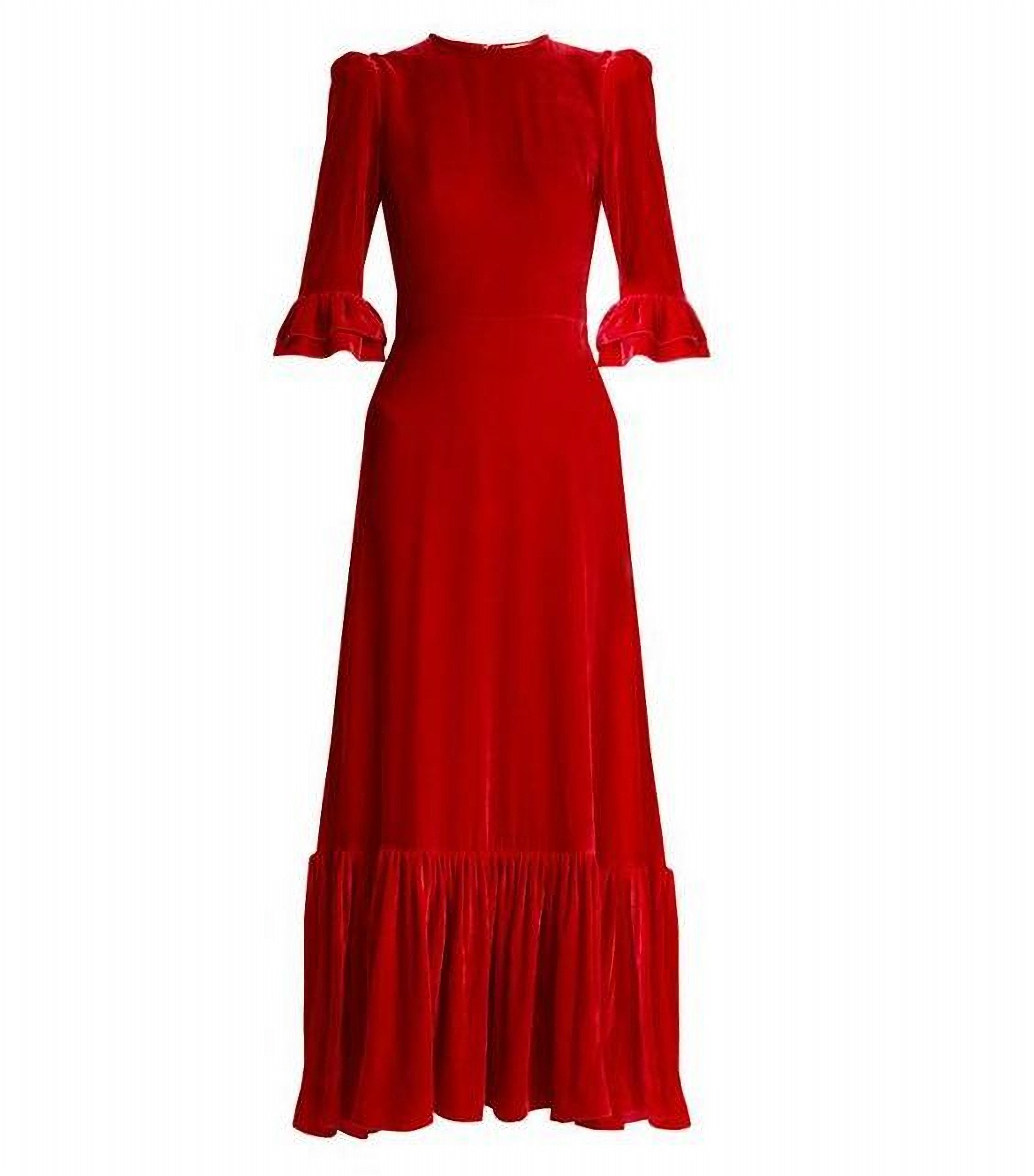 Women Velvet Dress Fit and Flared Wedding Evening Velvet Gown Etsy