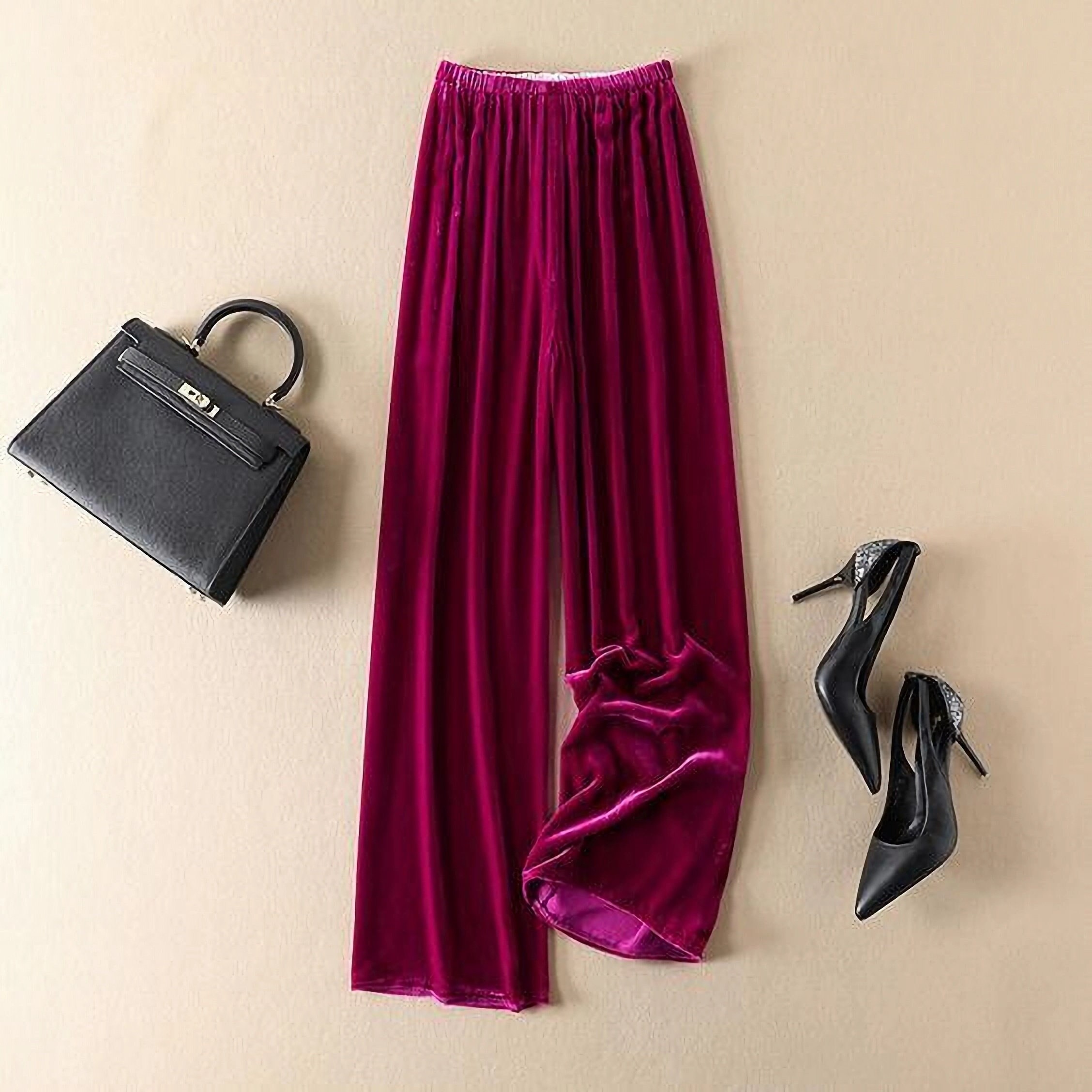 Velvet skirt pants cheap