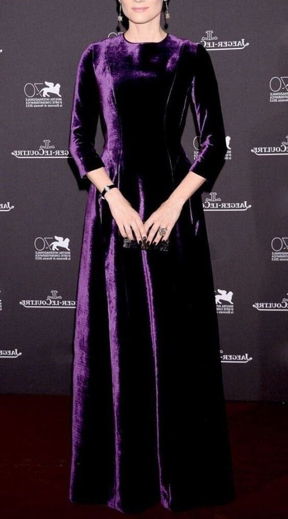 Purple Velvet Dress - Etsy