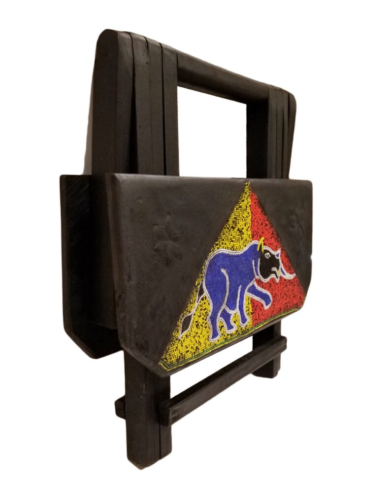 West African Ghanaian Square Folding Portable End Table With Etsy