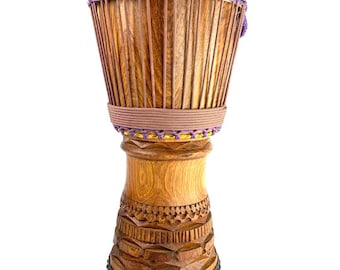 African Drum 11.5in / 29.2cm Burkina Djembe – Chocaccino