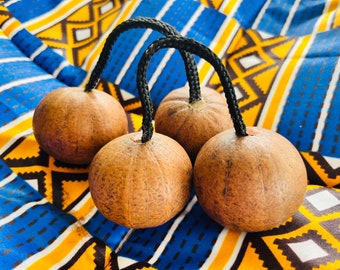 Aslatua - (Set van 2!): Master Series - Fair trade - Authentieke Afrikaanse Shaker - Made in Africa - Bestseller- Perfect cadeau