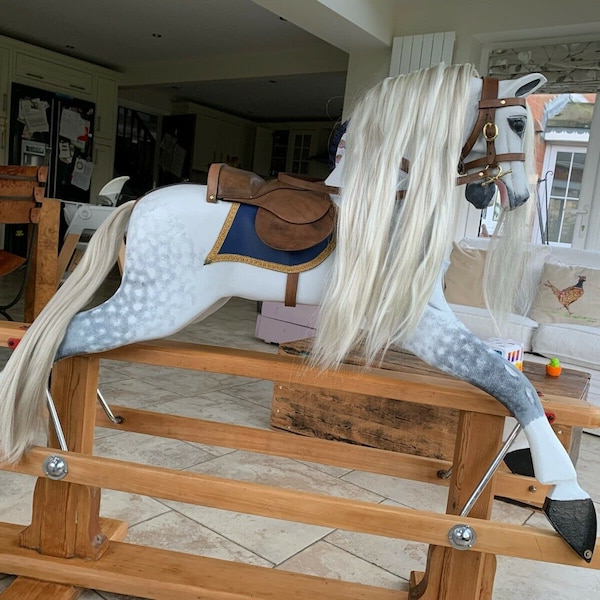 Wooden Rocking Horse Etsy