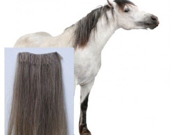 Long mane extension Real horse hair 24 inch long (61cm) 8 inch (20cm) wide