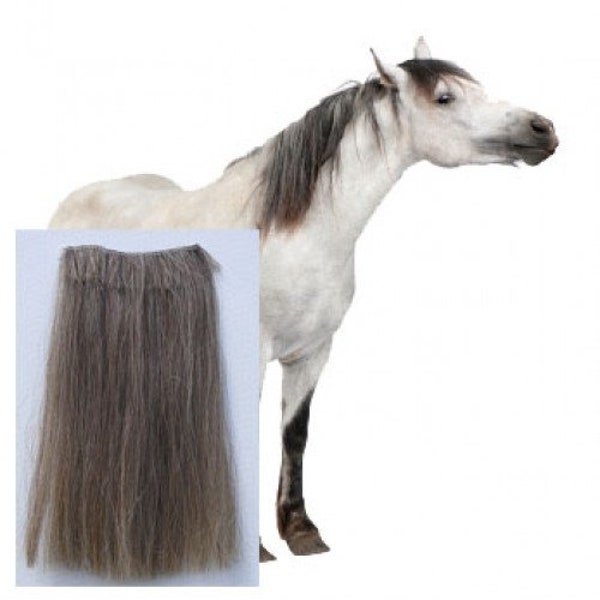 Horse hair wefted extensions for manes. Real horse hair 14-15 inch long (36cm-38cm) 8 inch (20cm) wide, ideal for shows,parades,chewed mane