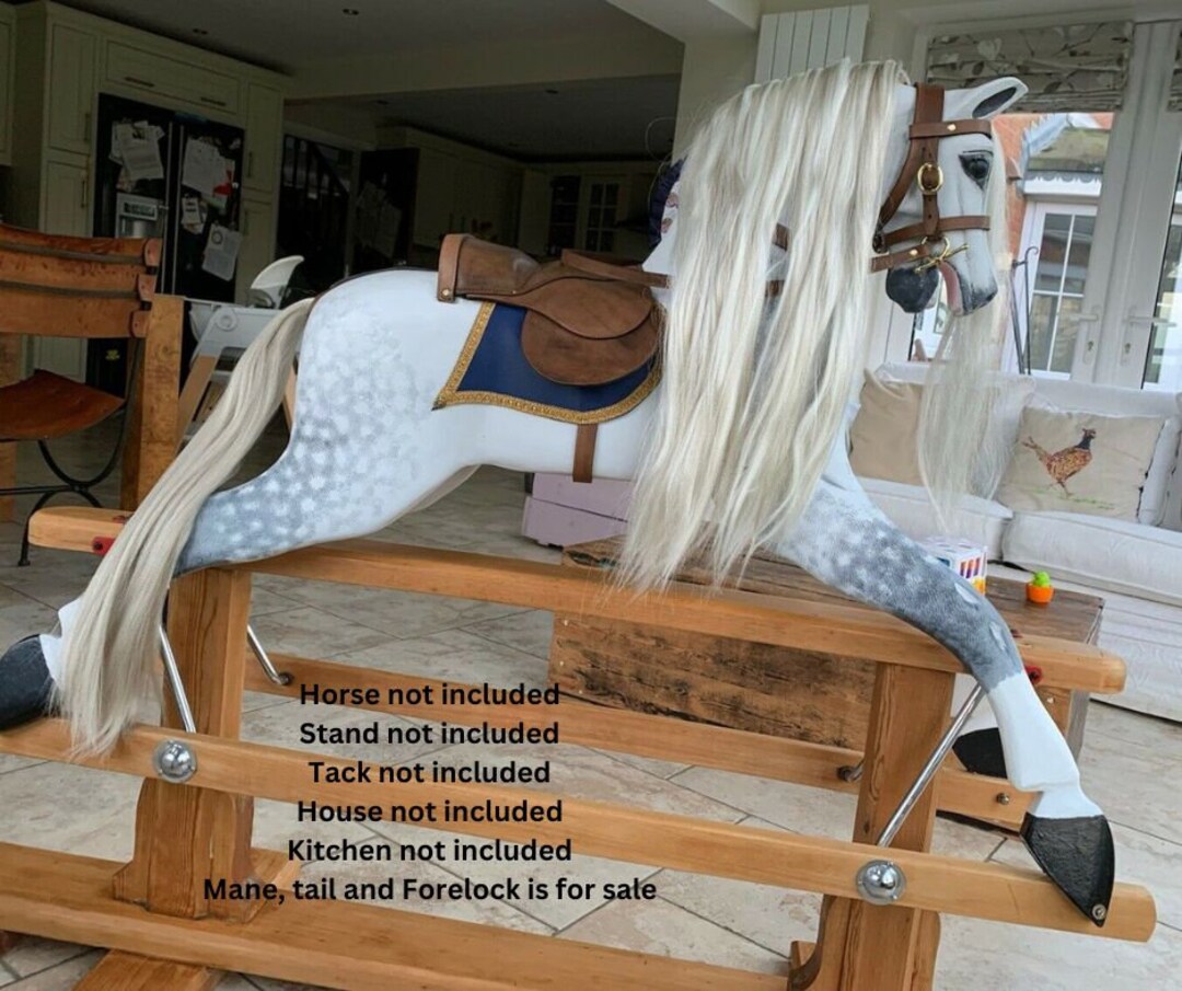 Rocking Horse Hair 12 Inch 30cm Mane Width 20 Inch 50cm Long Hair Full