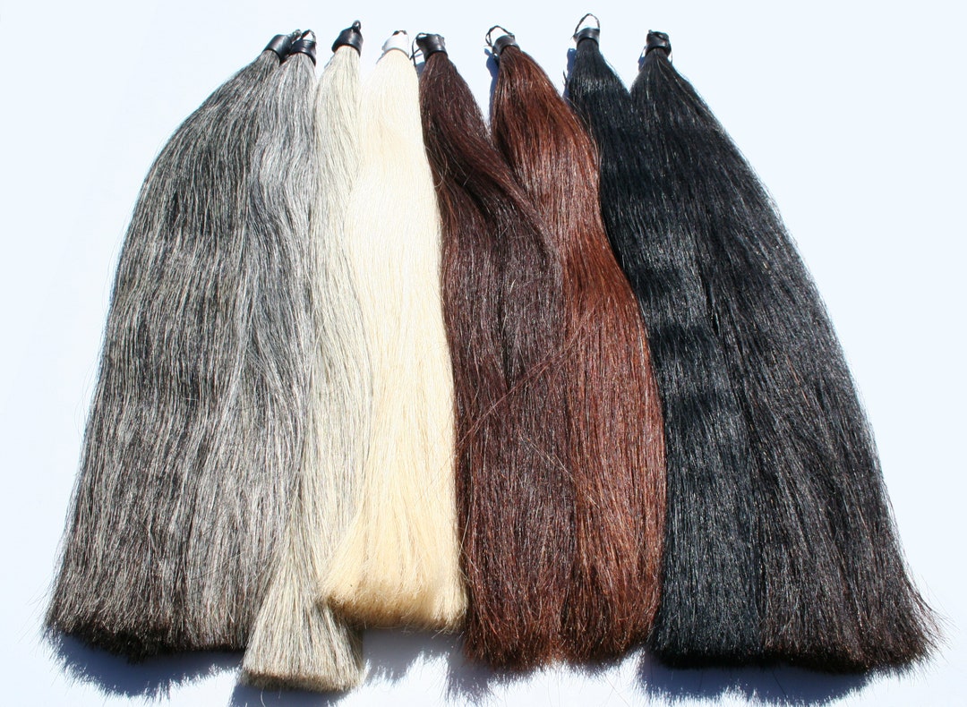 Tie in Tail Extensions for Horses, Real Horse Hair, Clean, Super Smooth