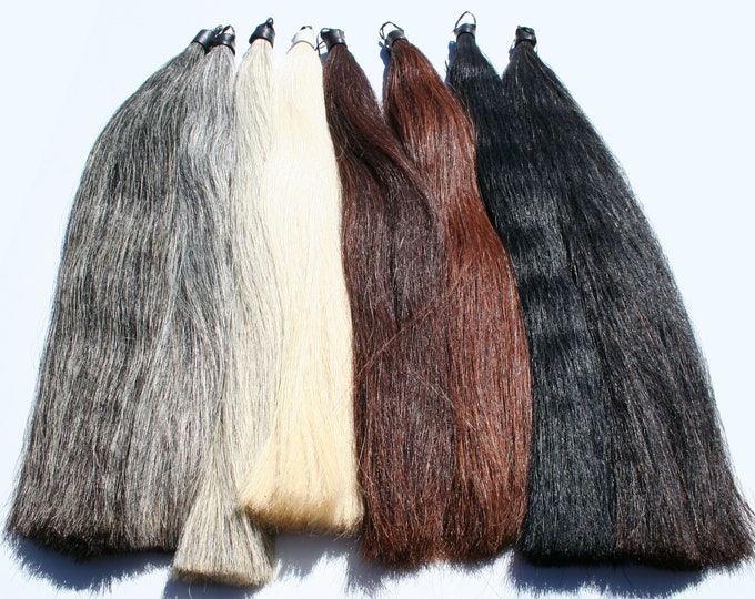 Tie in Tail Extensions for Horses, Real Horse Hair, Clean, Super Smooth
