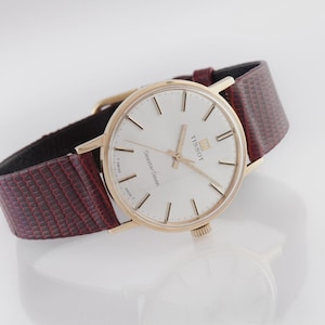 Rare Tissot Seastar Seven 14K Solid Gold Cal. 781 from 1960s - patina dial - Working Vintage Mechanical Watch - Watch Collectors Gift