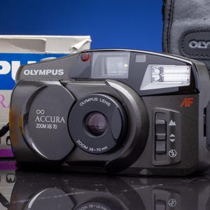 Vintage Olympus Accura XB70 Superzoom 35mm Film Camera – Point & Shoot with Zoom Lens – Tested and Working 1990s 38-70mm - Collectors Gift