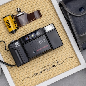 Tested and Working Minolta AF-E - 1980s 35mm Point and Shoot film camera - Camera Collector&#39;s gift + Kodak film + battery - Lomography