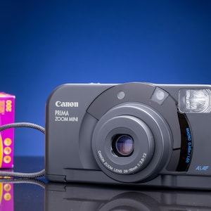 Tested Canon Prima Zoom Mini Vintage AF - 35mm from 1990s - Point & Shoot  film camera Lomography - Camera Collector&#39;s gift + Kodak + batter