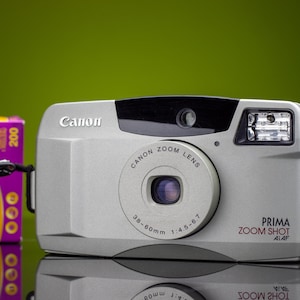 Tested Canon Prima Zoom Mini Vintage AF - 35mm from 1990s - Point & Shoot  film camera Lomography - Camera Collector&#39;s gift+ Kodak + battery