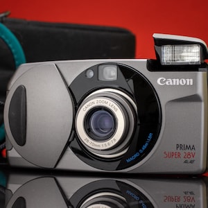 Vintage Canon Prima Super 28V  - 1990s Compact 35mm Point and Shoot Film Camera | Working Camera | Camera Collector Gift | + Film + battery