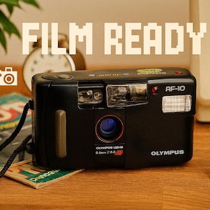 Olympus AF-10 35mm Film Camera | Point & Shoot Autofocus | Tested | W/ Case, Film + Battery Gift | Compact Vintage Classic