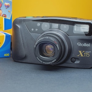 Vintage Rollei X115 Zoom | 35 mm point-and-shoot-filmcamera | Premium Rolleigon-lens | Autofocus | Geschikt voor beginners | Inclusief film + batterij